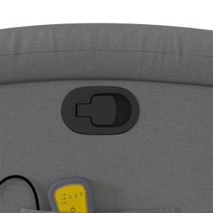 Масажен наклоняем стол, тъмносив, текстил