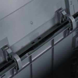 Градинска кутия за съхранение, 90 л, сива, PP Дървен вид