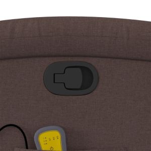 Масажен наклоняем стол, тъмнокафяв, текстил