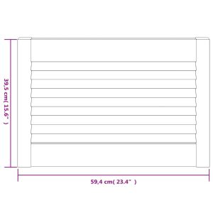 Врати за шкафове с решетен дизайн 2 бр 39,5x59,4 см бор масив