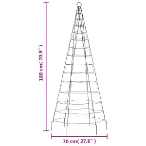 LED коледна елха 200 LED топло бяло 180 см
