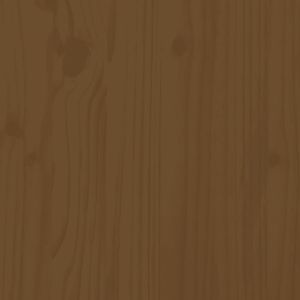 Градински бар комплект от 5 части, меденокафяв, бор масив