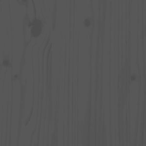 Градински бар комплект от 5 части, сив, масивно дърво бор