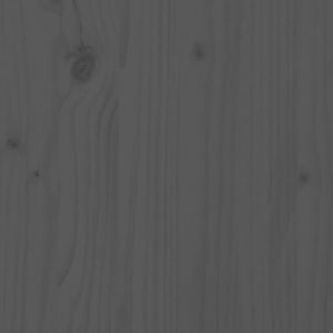 Градински бар комплект от 7 части, сив, масивно дърво бор