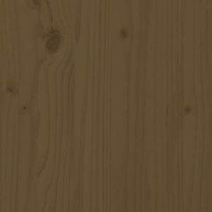 Градински бар комплект от 5 части, меденокафяв, бор масив