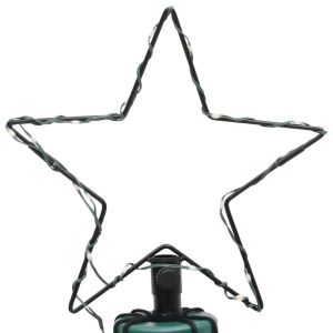 Коледна елха светещ конус 275 LED топло бяло 180 см