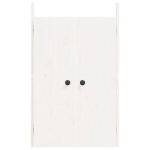 Кухненски вратички за открито, MEPPEL, бели, 50x9x82 см, бор масив