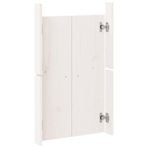 Кухненски вратички за открито, MEPPEL, бели, 50x9x82 см, бор масив