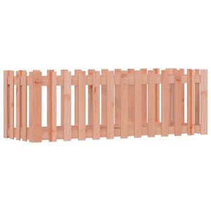 Градинска леха с дизайн на ограда 150x50x50 см дугласки масив