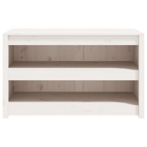 Кухненски шкаф за открито, MEPPEL, бял, 106x55x64 см, бор масив