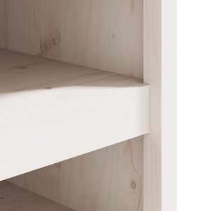 Кухненски шкаф за открито, MEPPEL, бял, 106x55x64 см, бор масив