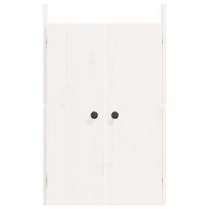 Кухненски вратички за открито MEPPEL 2 бр бели 50x9x82 см бор масив