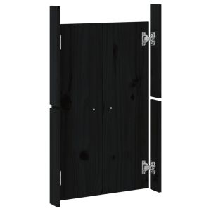 Кухненски вратички за открито MEPPEL 2 бр черни 50x9x82 см бор масив