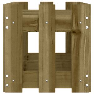 Градинска леха тип ограда 150x30x30 см импрегниран бор масив