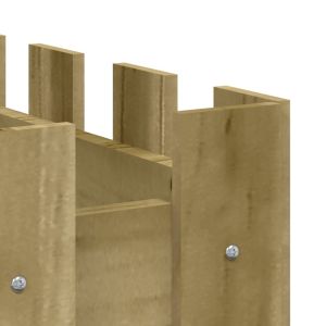 Градинска леха тип ограда 150x30x30 см импрегниран бор масив