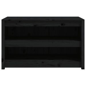 Кухненски шкаф за открито, MEPPEL, черен, 106x55x64 см, бор масив