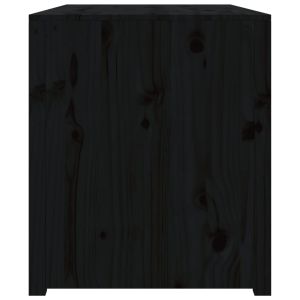Кухненски шкаф за открито, MEPPEL, черен, 106x55x64 см, бор масив