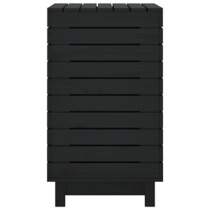 Кош за пране, 88,5x44x76 см, борово дърво масив