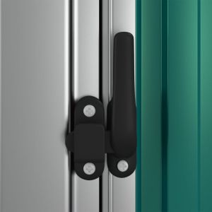 Градинска барака, зелена, 118,5x97x209,5 см, поцинкована стомана