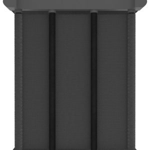 Рафт с 5 кубични отделения с кутии, сив, 103x30x72,5 см, плат