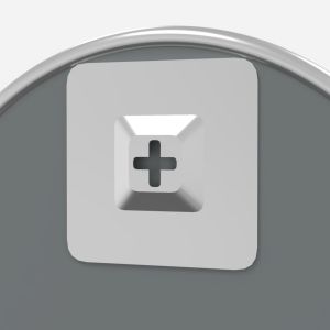 Стенно огледало, сребро Ø 20 см, кръгло