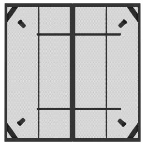 Градински трапезен комплект от 5 части, антрацит, метална мрежа