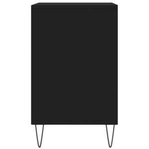 Шкаф за обувки, черен, 102x36x60 см, инженерно дърво