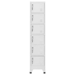 Заключващ се шкаф, светлосив, 38x40x180 см, стомана