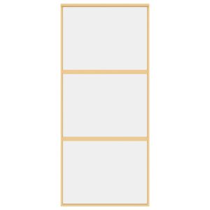 Плъзгаща се врата 90x205 см прозрачно ESG стъкло и алуминий