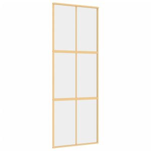 Плъзгаща се врата 76x205 см прозрачно ESG стъкло и алуминий