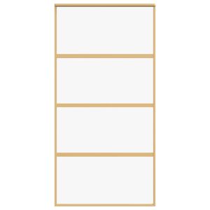 Плъзгаща се врата 102,5x205 см прозрачно ESG стъкло и алуминий