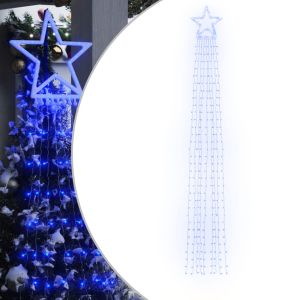 Коледни лампички за елха 320 LED сини 375 см