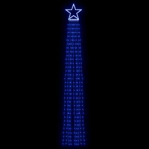 Коледни лампички за елха 320 LED сини 375 см
