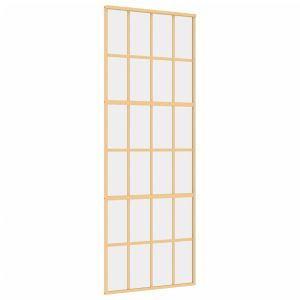 Плъзгаща се врата 76x205 см прозрачно ESG стъкло и алуминий