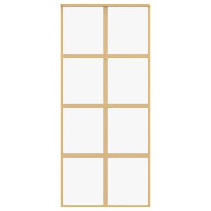 Плъзгаща се врата 90x205 см прозрачно ESG стъкло и алуминий