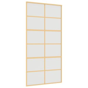 Плъзгаща се врата 102,5x205 см матирано ESG стъкло и алуминий