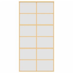 Плъзгаща се врата 102,5x205 см матирано ESG стъкло и алуминий