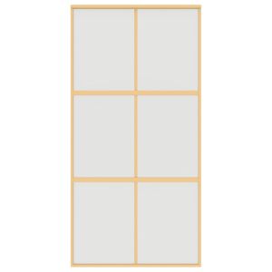 Плъзгаща се врата 102,5x205 см матирано ESG стъкло и алуминий