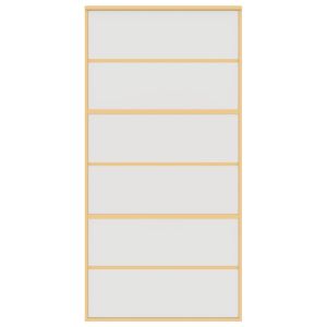 Плъзгаща се врата 102,5x205 см матирано ESG стъкло и алуминий