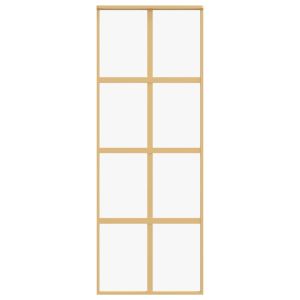 Плъзгаща се врата 76x205 см прозрачно ESG стъкло и алуминий