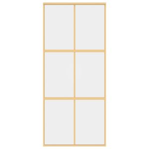 Плъзгаща се врата 90x205 см прозрачно ESG стъкло и алуминий