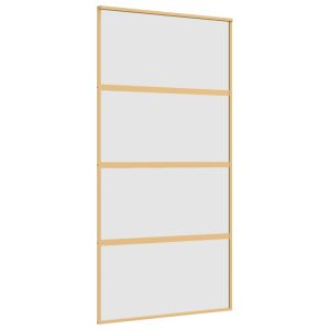 Плъзгаща се врата 102,5x205 см матирано ESG стъкло и алуминий