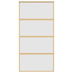 Плъзгаща се врата 102,5x205 см матирано ESG стъкло и алуминий