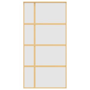 Плъзгаща се врата 102,5x205 см матирано ESG стъкло и алуминий