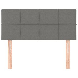 Горна табла за легло, тъмносива, 90x5x78/88 см, плат