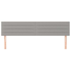 Табла за легло, светло сива, 180x5x78/88 см, плат