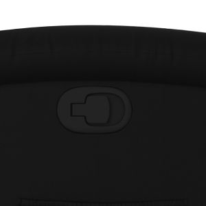 Фотьойл с регулируема облегалка, черен, изкуствена кожа