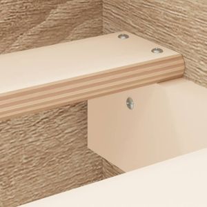 Рамка за легло с горна и долна табла, сонома дъб, 160x200 см