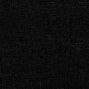 Пейка с облегалка, черна, 120x62x75,5 см, плат