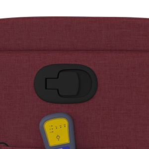 Масажен наклоняем стол, виненочервен, текстил